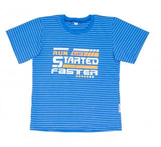 Chlapecké tričko RUN GET krátký rukáv Velikost: 128, Barva: Modrá