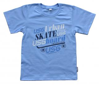 Chlapecké tričko USG krátký rukáv Velikost: 128, Barva: Modrá