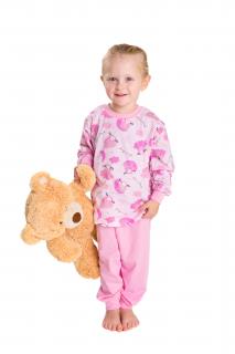 Dětské pyžamo OVEČKA NA OBLÁČKU  dlouhý rukáv Velikost: 128, Barva: Růžová