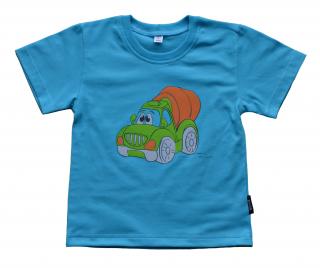 Dětské tričko DOMÍCHÁVAČ ORANŽOVÝ krátký rukáv Velikost: 110, Barva: Tyrkysová