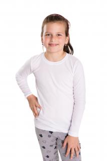 Dětské tričko PODVLÉKACÍ dlouhý rukáv Velikost: 122, Barva: Bílá