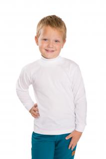 Dětské tričko ROLÁK dlouhý rukáv Velikost: 104, Barva: Bílá