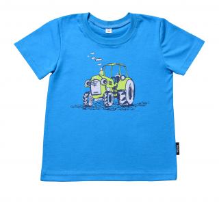 Dětské tričko TRAKTOR LIMETA krátký rukáv Velikost: 104, Barva: Tyrkysová