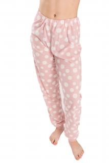 Dívčí pyžamové kalhoty Velikost: 164, Barva: Pudrová