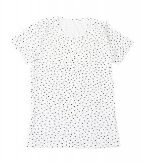 Dívčí tričko KAPKY krátký rukáv Velikost: 146, Barva: Bílá