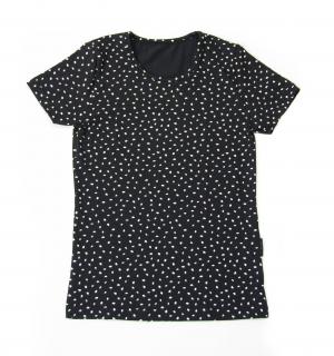 Dívčí tričko KAPKY krátký rukáv Velikost: 146, Barva: Černá