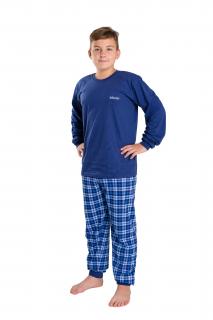Pánské pyžamo AUTHENTICS  dlouhý rukáv Velikost: M, Barva: Modrá