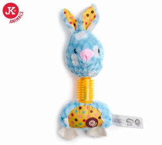 Plyšový králík s TPR krkem, plyšová pískací hračka