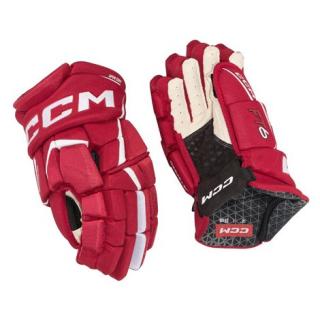 Rukavice CCM JetSpeed FT6 JR Barva: Red/White - červenobílá, Velikost: 10  junior