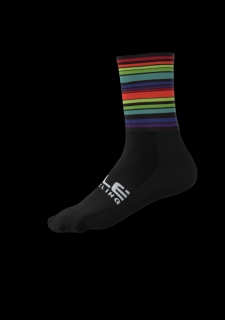 Cyklistické ponožky ALÉ FLASH SOCKS, black Velikost: Velikost L/44-47