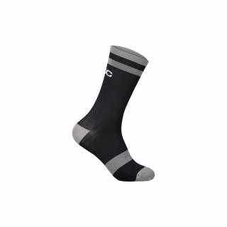 Cyklistické ponožky POC Lure MTB Sock Long Uranium Black/Granite Grey Velikost: S