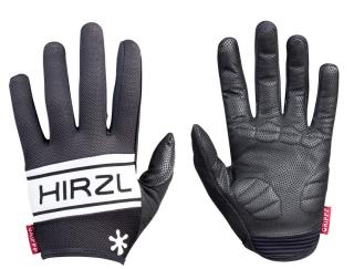Cyklistické rukavice HIRZL Grippp comfort FF, černá/bílá Velikost: M