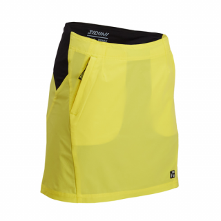 Dámská cyklistická sukně SILVINI Invio bez vložky, yellow-black Velikost: XL