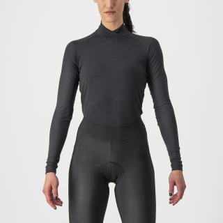 Dámské funkční prádlo CASTELLI Bandito Wool Baselayer LS, black Velikost: L