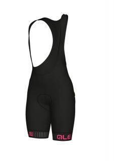 Dámské letní cyklistické kalhoty ALÉ SOLID TRAGUARDO, black/pink fluo Velikost: XL