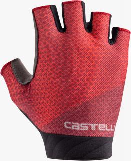 Dámské letní cyklistické rukavice CASTELLI Roubaix Gel 2, hibiscus Velikost: L