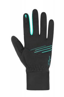 Dámské zimní rukavice Etape JASMINE WS+, černá/mint Velikost: L