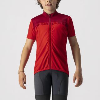 Dětský cyklistický dres CASTELLI Neo Prologo, red/pro red Velikost: 10