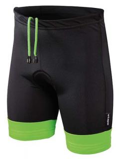 Etape - dětské kalhoty JUNIOR s vložkou, černá/zelená Velikost: 128/134