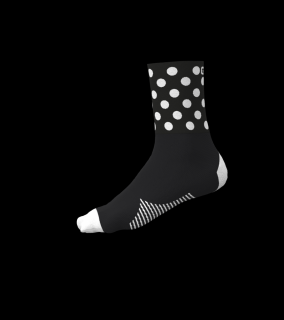 Letní cyklistické ponožky ALÉ ACCESSORI BUBBLE, black Velikost: Velikost L/44-47