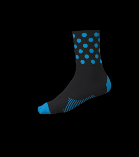 Letní cyklistické ponožky ALÉ ACCESSORI BUBBLE, light blue Velikost: Velikost L/44-47