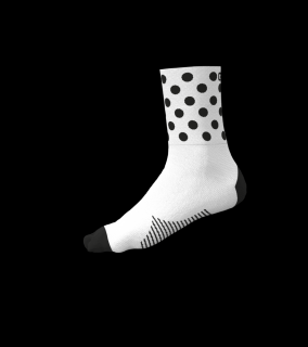 Letní cyklistické ponožky ALÉ ACCESSORI BUBBLE, white Velikost: Velikost L/44-47
