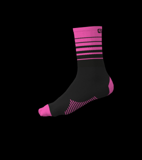Letní cyklistické ponožky ALÉ ACCESSORI ONE, fluo pink Velikost: Velikost L/44-47