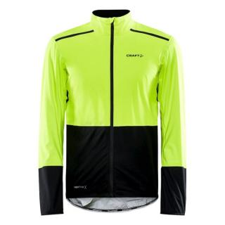 Pánská nepromokavá cyklistická bunda CRAFT Adv Endur Hydro, yellow fluo Barva: žlutá/černá, Velikost: XL