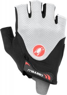 Pánské cyklistické rukavice CASTELLI Arenberg Gel 2, black/ivory Velikost: XXL