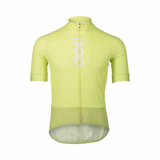 Pánský cyklistický dres POC Essential Road Logo Jersey Lemon Calcite Velikost: L