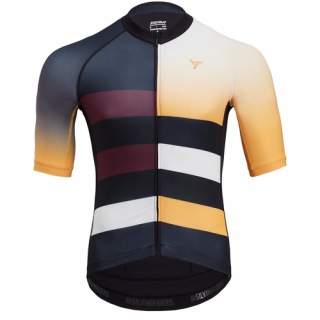Pánský letní cyklistický dres SILVINI Mazzano, black-yellow Velikost: 3XL