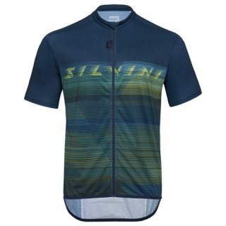 Pánský volný cyklistický dres SILVINI Turano, navy/lime Velikost: L