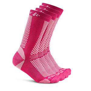 Ponožky CRAFT Warm 2-pack Barva: Růžová, Velikost: 34-36