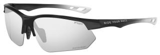 Sportovní cyklistické brýle R2 DROP fotochromatické Barva čoček: fotochromatická čirá do šedé, Barva rámu: černý, bílý/matný