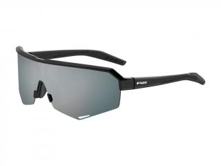 Sportovní cyklistické brýle R2 FLUKE Barva čoček: šedá, stříbrné zrcadlo, Barva rámu: černý/matný