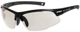 Sportovní cyklistické brýle R2 RACER fotochromatické Barva čoček: fotochromatická čirá do šedé, Barva rámu: černý/lesklý