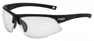Sportovní cyklistické brýle R2 RACER fotochromatické Barva čoček: fotochromatická čirá do šedé, Barva rámu: černý/matný