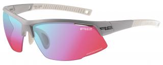 Sportovní cyklistické brýle R2 RACER fotochromatické Barva čoček: fotochromatická růžová do šedé, Barva rámu: šedý/matný