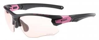 Sportovní cyklistické sluneční brýle R2 CROWN fotochromatické Barva čoček: pink, Barva rámu: black, Velikost: Standard