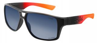 Sportovní cyklistické sluneční brýle R2 MASTER Barva čoček: polarizační šedá, Barva rámu: černý, červený, matný