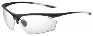 Sportovní cyklistické sluneční brýle R2 PEAK fotochromatické Barva čoček: fotochromatická čirá do šedé, Barva rámu: černý, bílý/matný