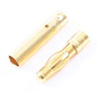 ETRONIX 4.0MM MALE GOLD CONNECTOR (2)