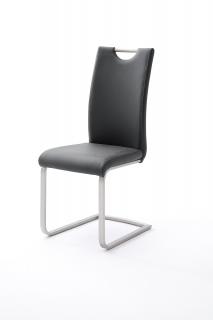 Moderní jídelní židle PAULO ekokůže Barva: černá,