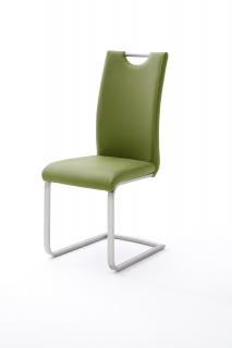 Moderní jídelní židle PAULO ekokůže Barva: olivová,