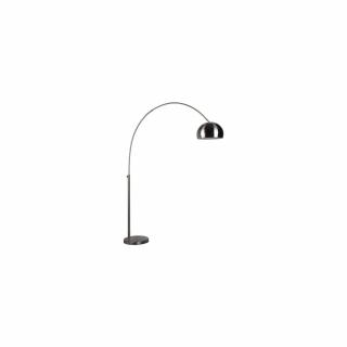 Stojací lampa Arcus, Stříbrná, výška 205 cm