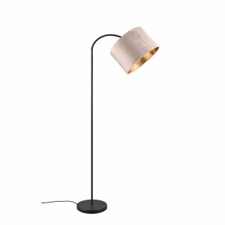 Stojací lampa EZZA, Černá/béžová, výška 205 cm