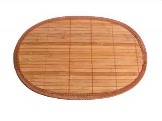 Košíkárna Prostírání bambus oválné 30x20 cm hnědé