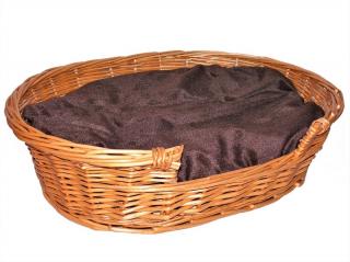Košíkárna Proutěný pelíšek s poduškou 61x46 cm