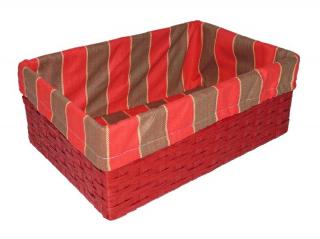 Košíkárna Úložný box 36x24 cm červený