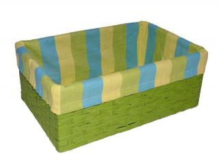 Košíkárna Úložný box 40x27 cm zelený